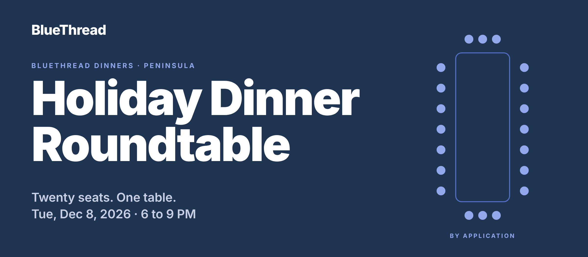 BlueThread Holiday Dinner Roundtable cover